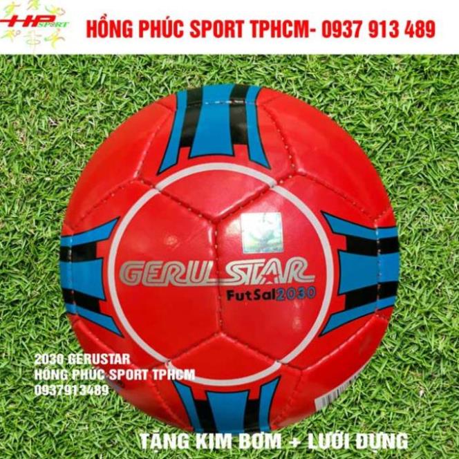 Bóng đá Futsal Geru Star 2030 đỏ khâu tay chính hãng '