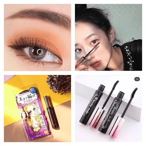 Mascara Isehan Heroine Kiss Volume & Curl Super WaterProof (hồng và tím) | BigBuy360 - bigbuy360.vn