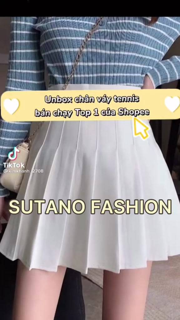 Chân váy tennis ngắn xếp ly dáng xòe thời trang nữ hàng cao cấp | BigBuy360 - bigbuy360.vn