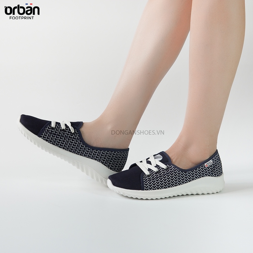 Giày sneaker nữ D&amp;A EP L1916 đế cao màu xanh