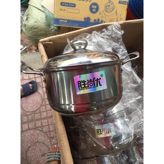 xoong inox size 20cm nắp inox