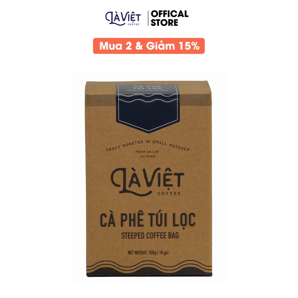 Cà Phê Túi Lọc LÀ VIỆT Hộp 10 Gói