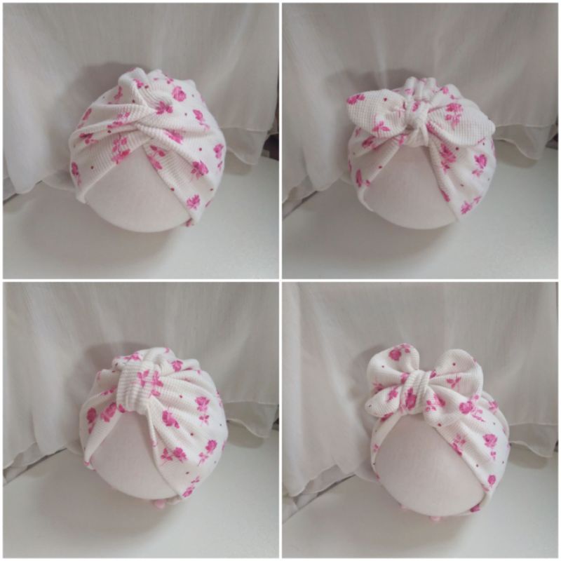 Mũ Turban Mềm Mại Co Giãn Cho Bé