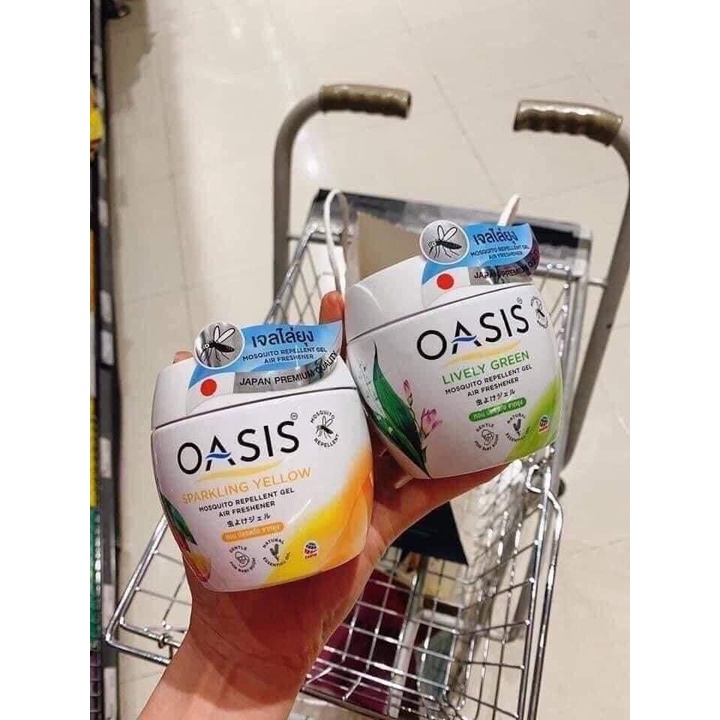 Sáp thơm  phòng đuổi muỗi OASIS Mosquito Repellent 180 gram hàng chuẩn Thái Lan