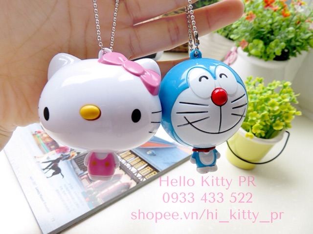 Móc khóa thước dây Hello Kitty & Doremon