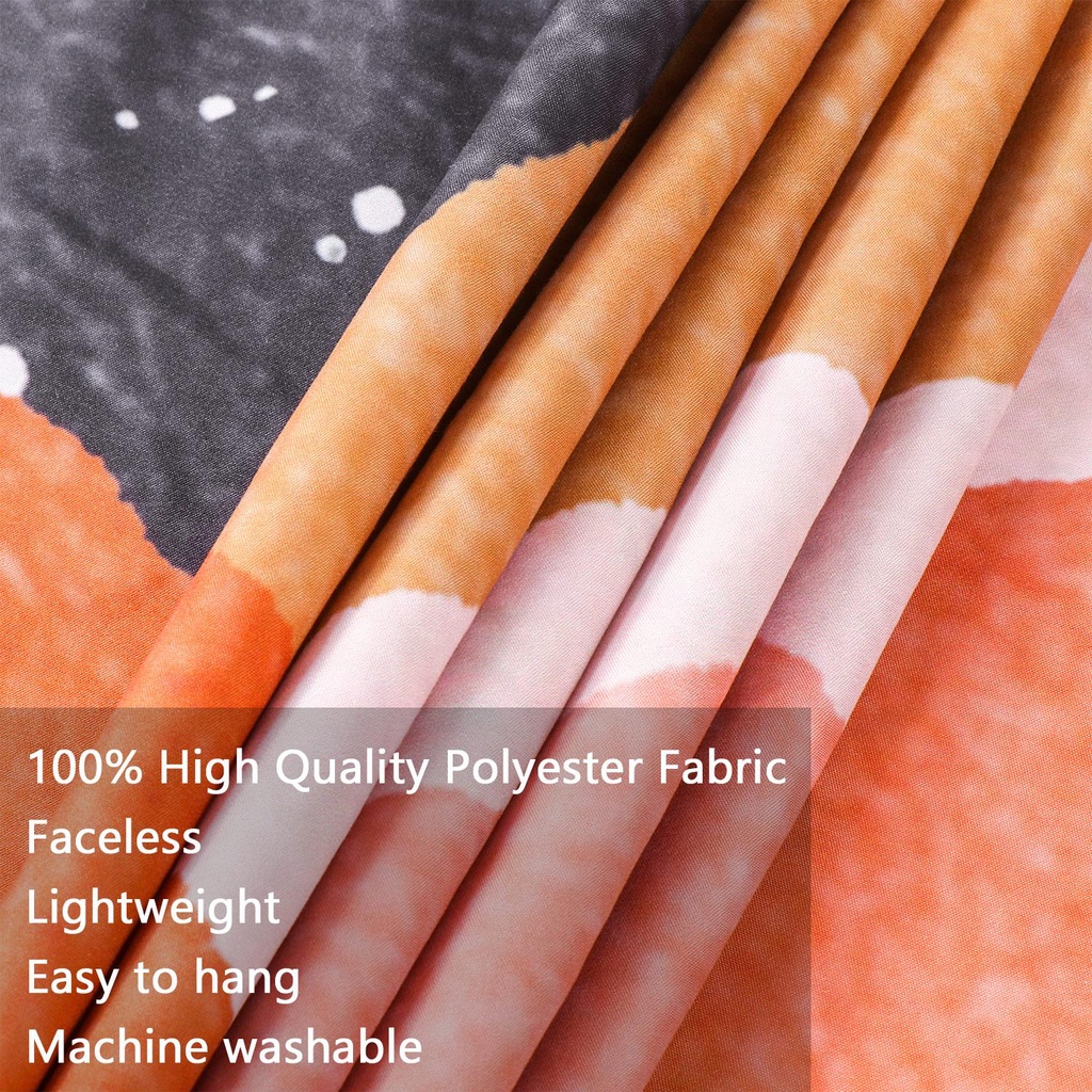 KUNHEV Thảm Treo Tường Trang Trí Hình Mặt Trời / Mặt Trăng / Mặt Trời Đầy Màu Sắc Tươi