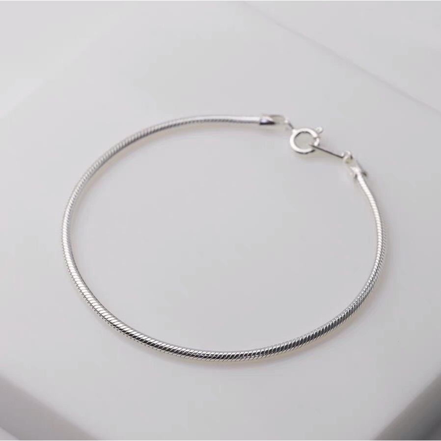 Vòng tay cặp đôi nam nữ Unisex bạc 925, khắc chữ theo yêu cầu bạn thân cá tính Basic QMJ - Q564
