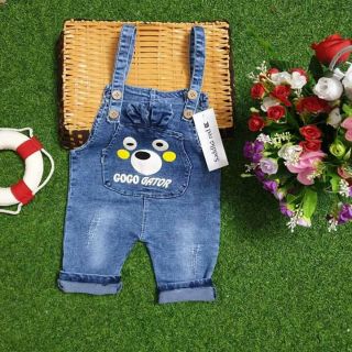Yếm jean cho bé yêu. Trai gái mặc ok. Có size từ 6-23kg. 1-6 tuổi. Mua hàng trên shopee uy tín chất lượng. Khách mua hàn