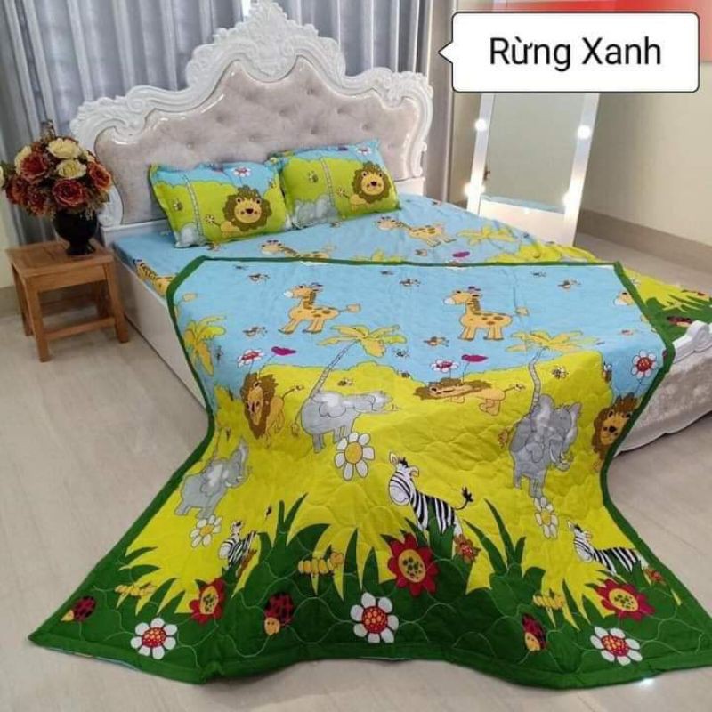 Bộ chăn ga gối set hè 5 món chăn hè