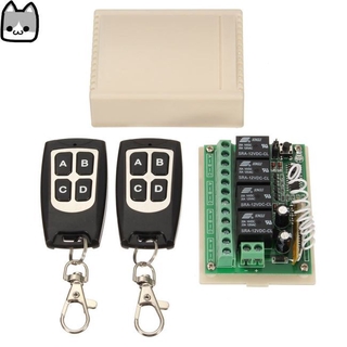 Channel bảng mạch công tắc điều khiển từ xa 12v 4ch 433mhz kèm 2 phụ kiện
