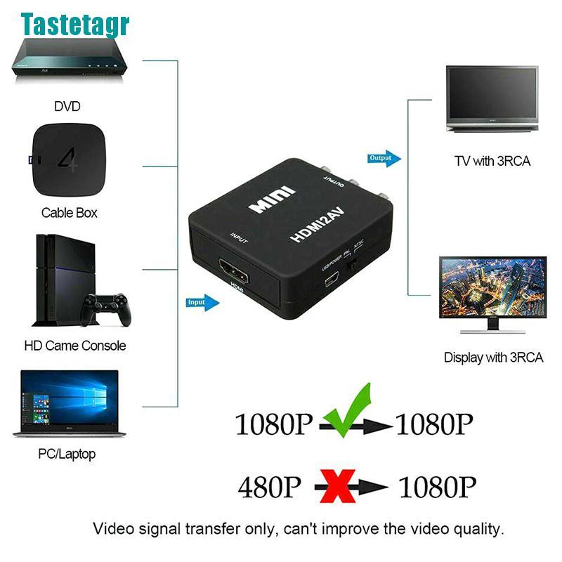Cáp Chuyển Đổi Từ Hdmi Sang Rca Av Cvbs 3rca 1080p | BigBuy360 - bigbuy360.vn