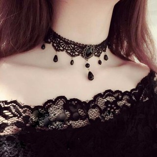 Vòng cổ choker tatoo tua rua cá tính