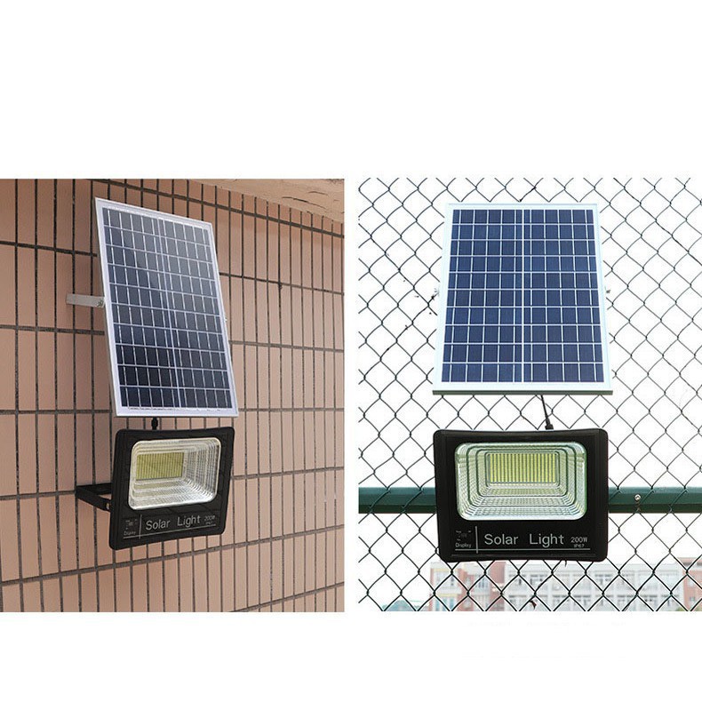 Đèn led năng lượng mặt trời - đèn pha năng lượng mặt trời ngoài trời -  kèm điều khiển từ xa chống nước 1000w chiếu sáng