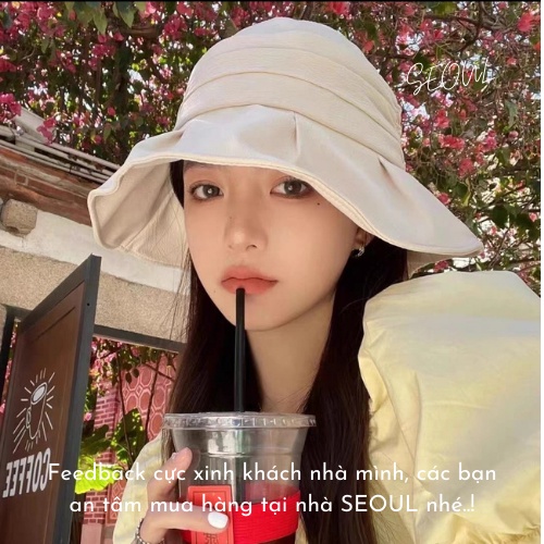 Mũ vành rộng đi biển cao cấp 100% Cotton siêu nhẹ chống nắng hiệu quả, nón du lịch mới nhất 2022
