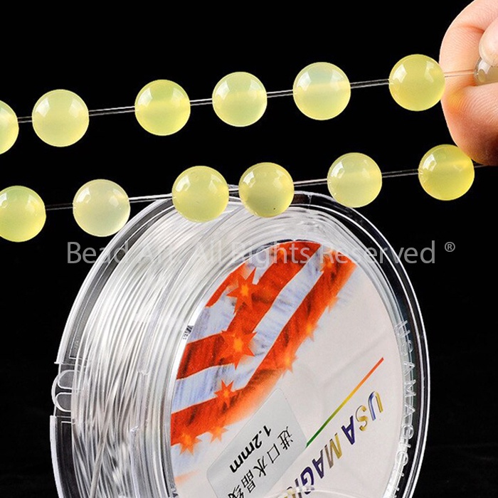 Cuộn Dây Cước Co Giãn Trong Suốt USA Magicline Dùng Xỏ Vòng Tay, Chuỗi Hạt, Trang Sức Lõi 0.6/ 0.7 /0.8MM S40