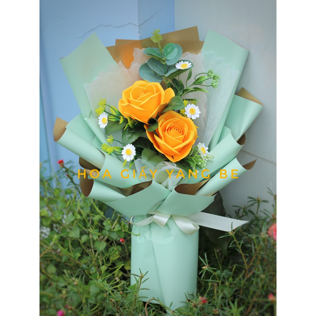 Bó Hoa Giả handmade  Làm Quà Tặng Xinh Xắn