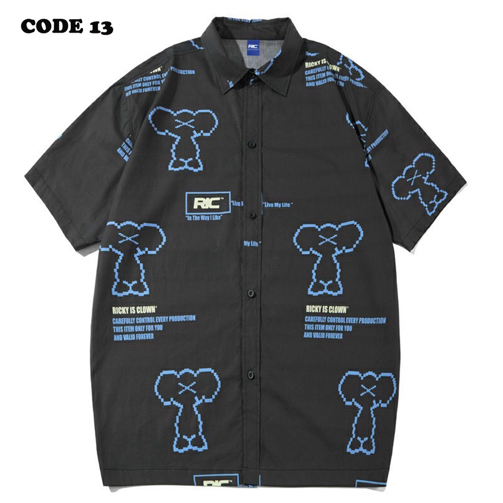 Áo Sơ Mi Nam Nữ Đẹp Tay Ngắn Form Rộng Kiểu Hàn Quốc Unisex IN 3D  - BB REAL