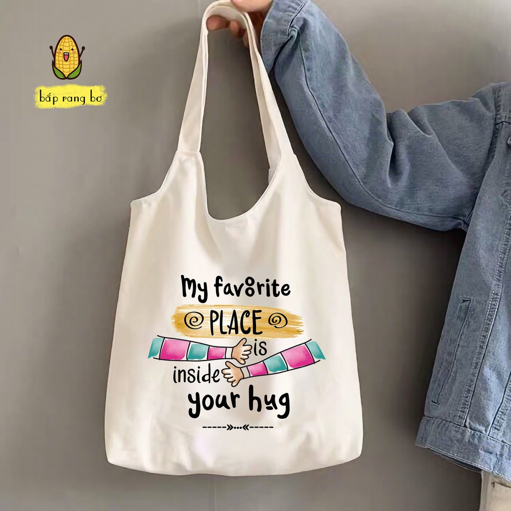 TÚI TOTE YOUR HUG - VẢI CANVAS