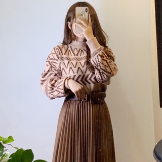 Áo len thổ cẩm - set