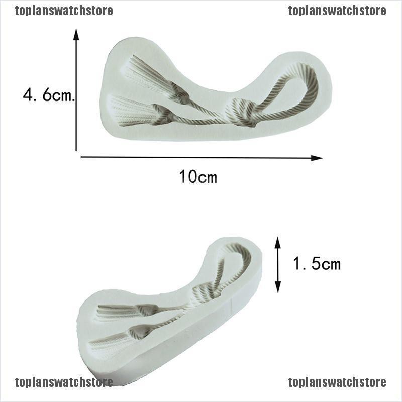 Khuôn Silicone Tạo Hình Dây Thừng Trang Trí Bánh