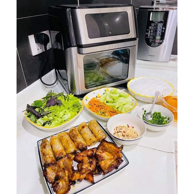Nồi chiên không dầu Q10 lò nướng không dầu công suất 1800W dung tích 10L hàng chính hãng