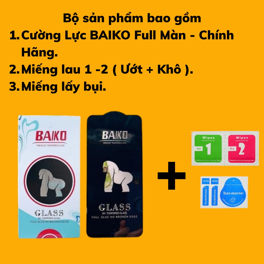 Kính Cường Lực BAIKO Full Màn - Chính Hãng.
