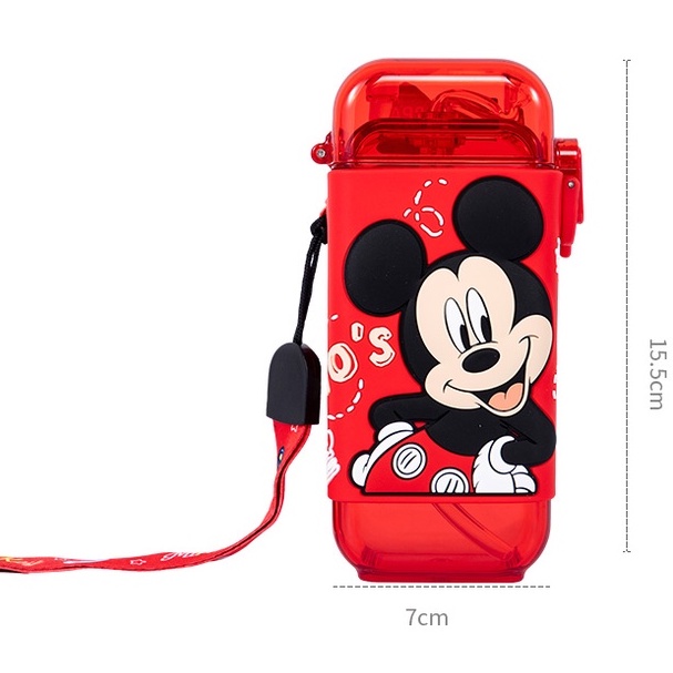 DISNEY Bình Nước cho Trẻ em CHÍNH HÃNG Elsa/Olaf/Mickey/Minnie/Thomas kèm Ống Hút