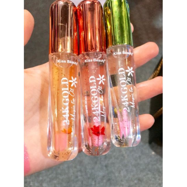 Son dưỡng hồng bóng môi có tinh chất vàng 24k của kiss beauty