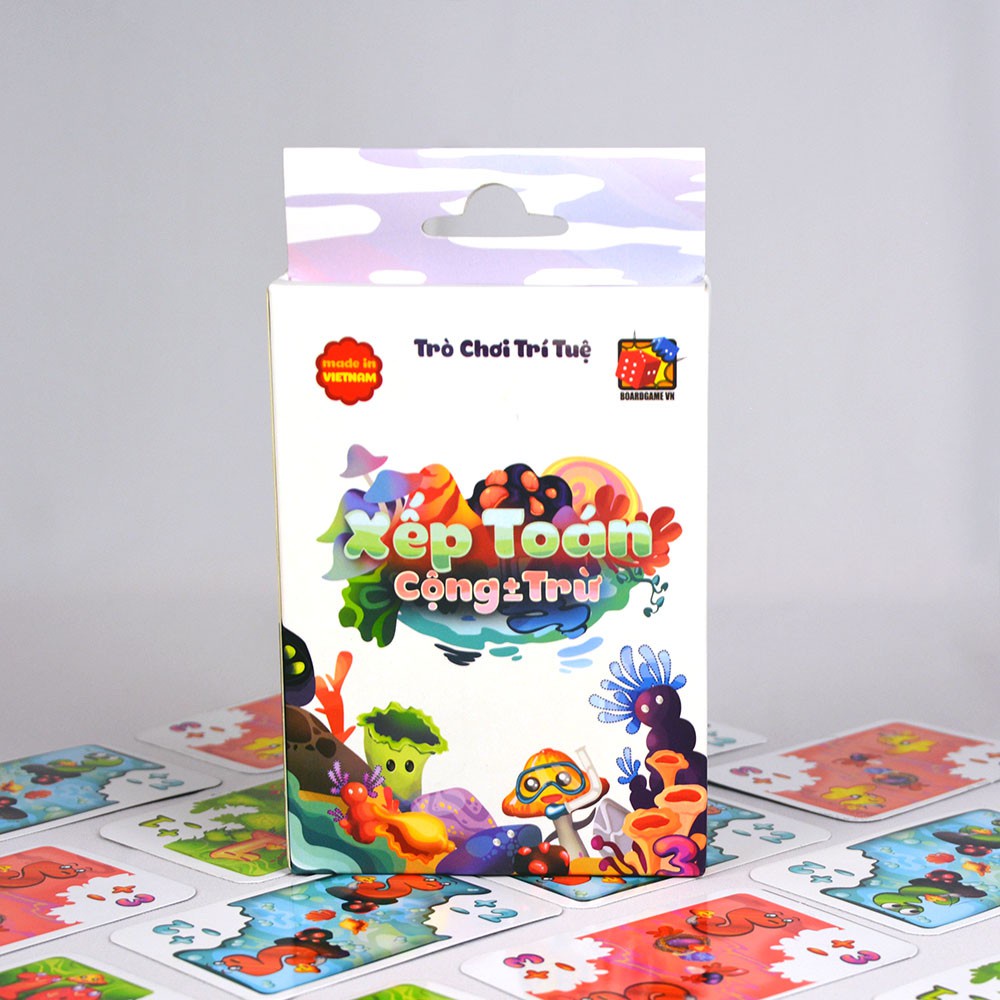 Thẻ bài Xếp Toán Cộng Trừ - Board Game Việt Nam