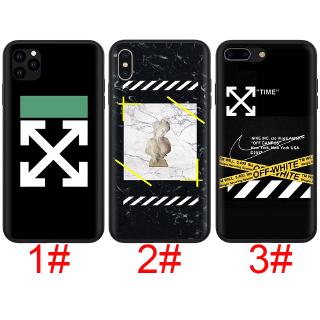 Ốp cường lực màu trắng đen choApple iPhone 11 Pro XS Max XR X 8 7 6S 6 Plus 5S 5 SE 2020
