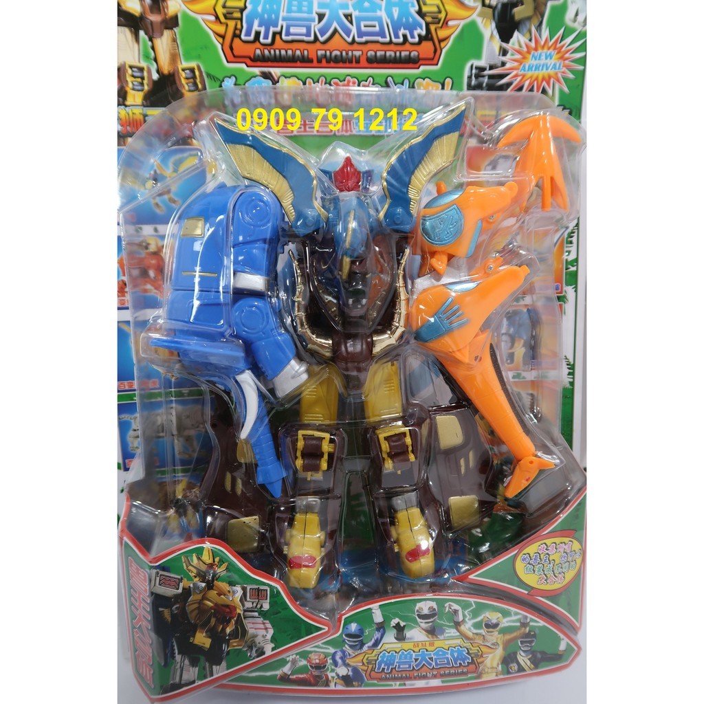 Robot biến hình Siêu Nhân Gao Vua . Voi - Hươu Cao Cổ.