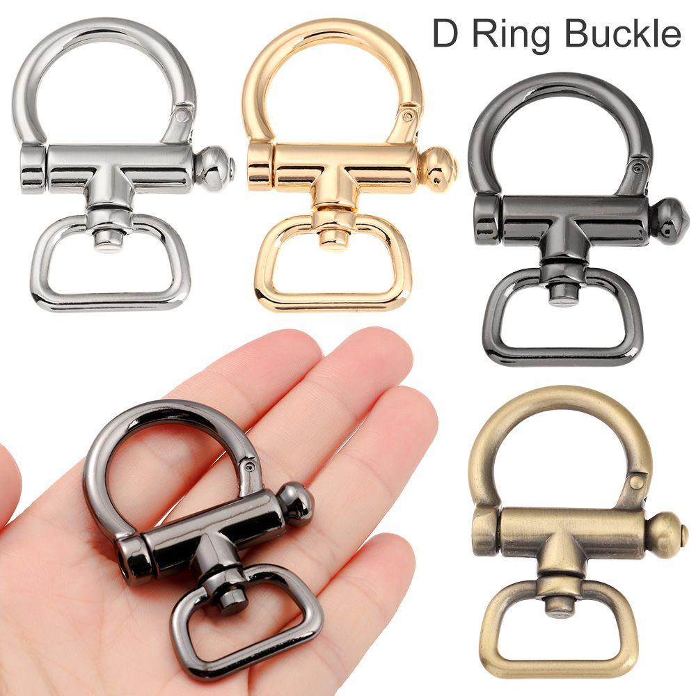 Móc Khóa Dây Đeo Túi Xách Bằng Da Hình Chữ D Tháo Rời Được Tiện Lợi