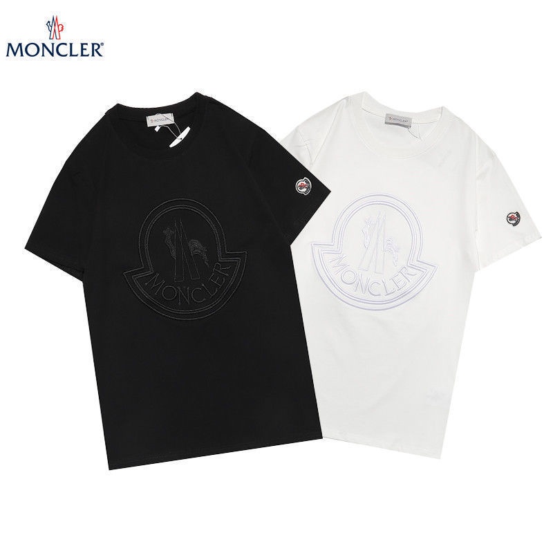 Áo Thun cotton Nguyên Chất Cỡ Lớn Thêu Chữ M Và K Miệng Ngực Phong Cách Mới Mùa Hè Cho Cặp Đôi