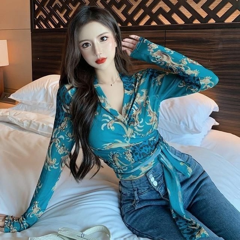 Áo Sơ Mi Chiffon Tay Dài Phong Cách Vintage Thời Trang Mùa Hè 2022