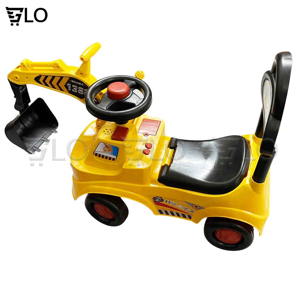 [Hỏa Tốc HCM] Xe Cần Cẩu Chòi Chân Cho Bé Cỡ Lớn Có Nhạc Tải trọng 35kg
