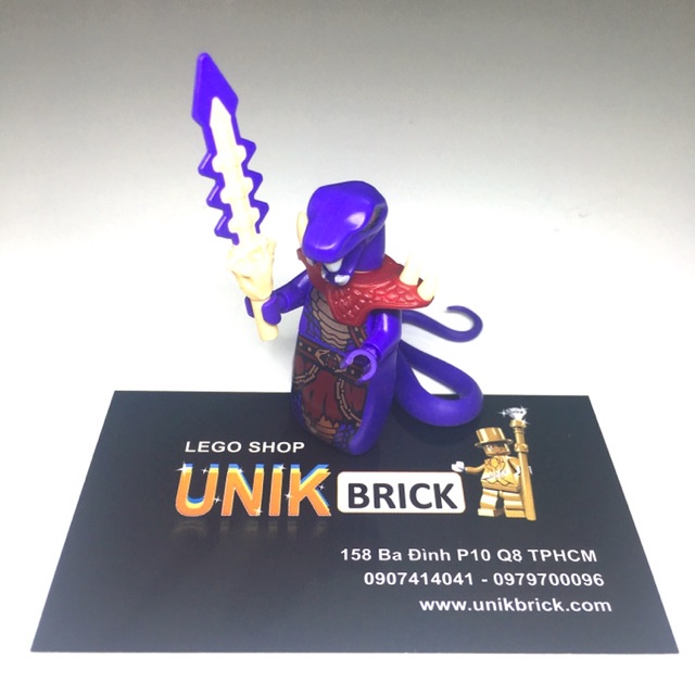 Lego UNIK BRICK Chop’rai - Rắn tím cầm kiếm thần trong Ninjago chính hãng (như hình)
