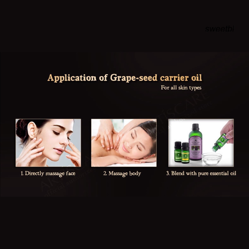 ST Natural Grape Base Oil Anti Aging Prevent Flabbiness Body Care Massage