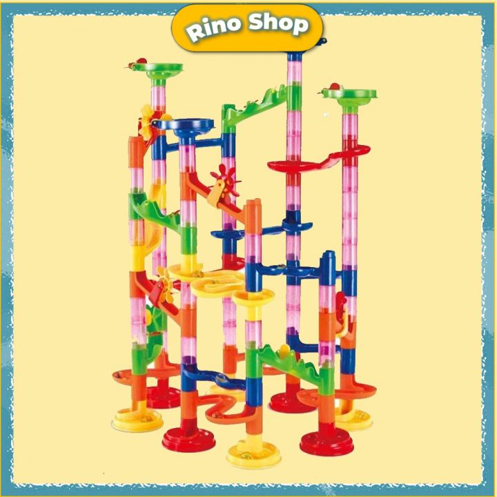 Bộ đồ chơi lắp ráp lăn bi Marble run Vui Nhộn Cho Bé Yêu