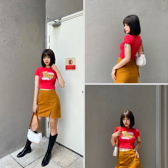 Chân váy nhung gân Bad Habits Mini Skirt LOVEKIUTEE