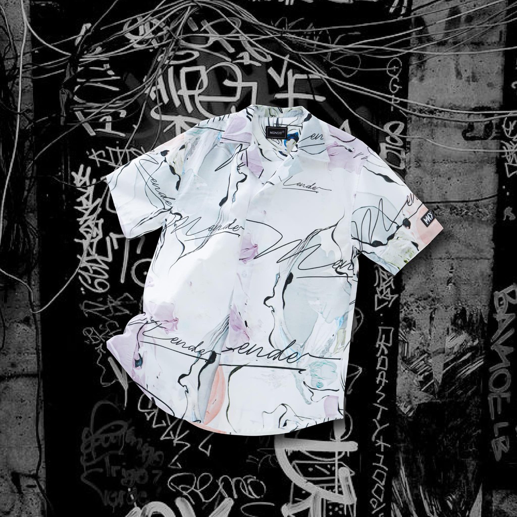 MENDE - Marble Sign Shirt - áo sơ mi tay ngắn MENDE chính hãng