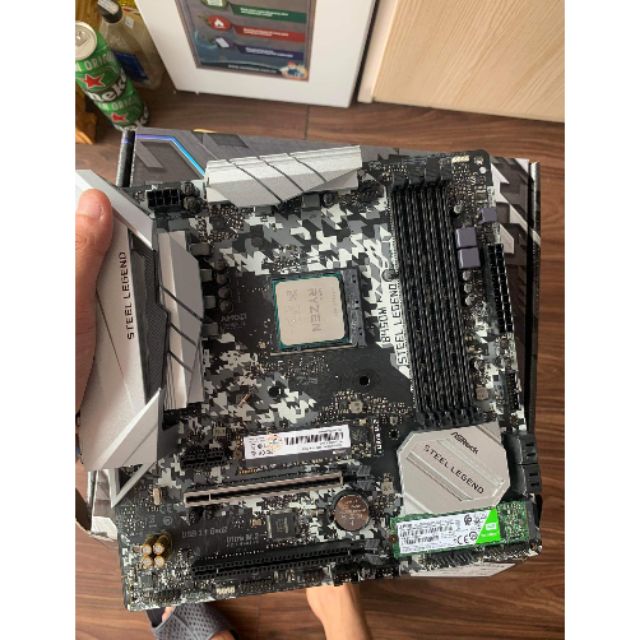 Main Asrock B450M Steel Legend Full Box Full Giấy Tờ Mua Bán Tại Phong Vũ Bảo Hành 34 Tháng SFPT