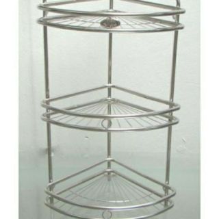 Kệ góc 3 tầng inox kt 30 x22x 60