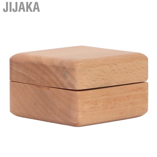 Jijaka Wood Ring Box Exquisite Handcrafted Compact Portable Wooden Wedding for Storage Proposal Gifts