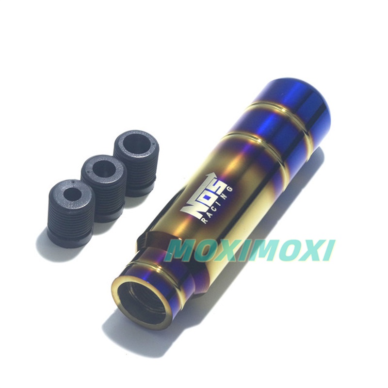 Nos / Đầu Cần Gạt Số Xe Hơi Phổ Thông Bằng Nhôm Màu Vàng Xanh Lam Cháy Phong Cách Cô Dâu 13cm