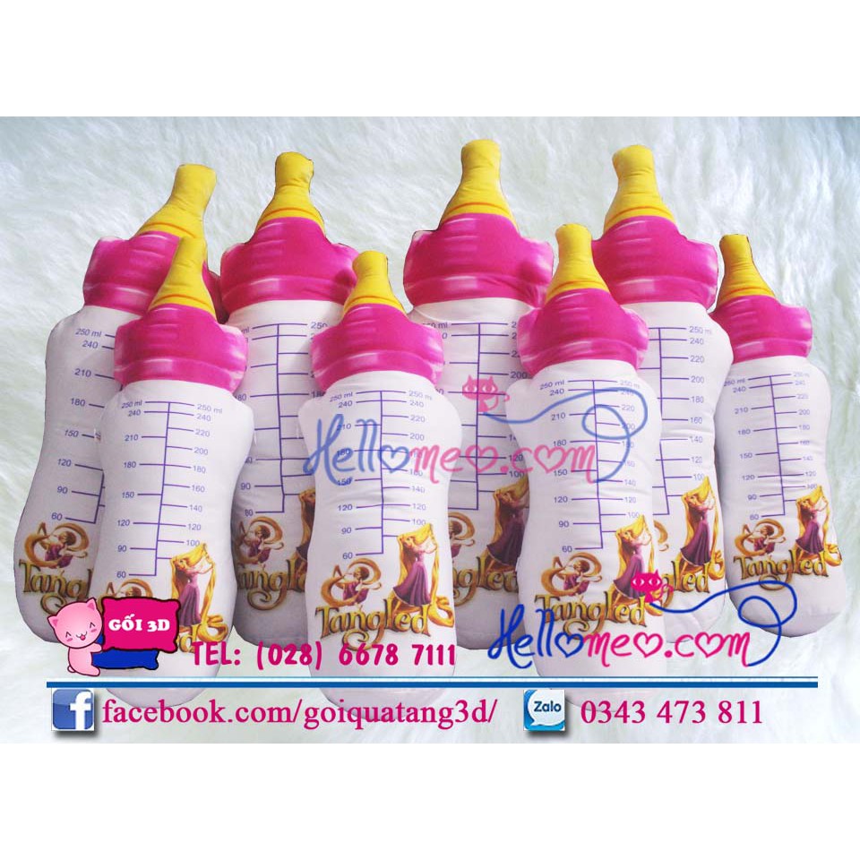 Gối Ôm Bình Sữa Hồng 100cm
