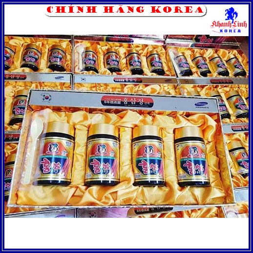 Cao Hồng Sâm 6 Năm Tuổi Kanghwa Chính Hãng Hàn Quốc, Hộp 4 lọ x 250gr