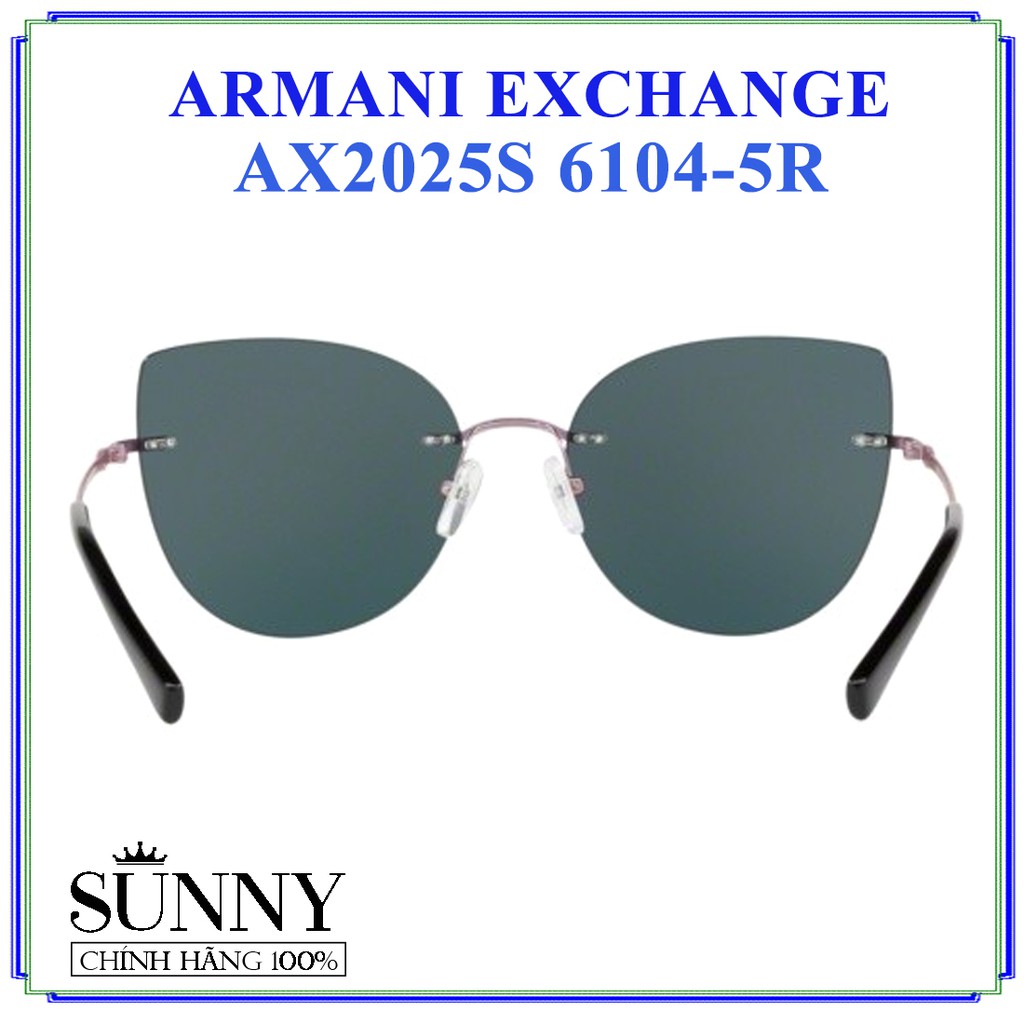 AX2025S 6104-5R - kính mát Armani Exchange chính hãng Italy, bảo hành toàn quốc