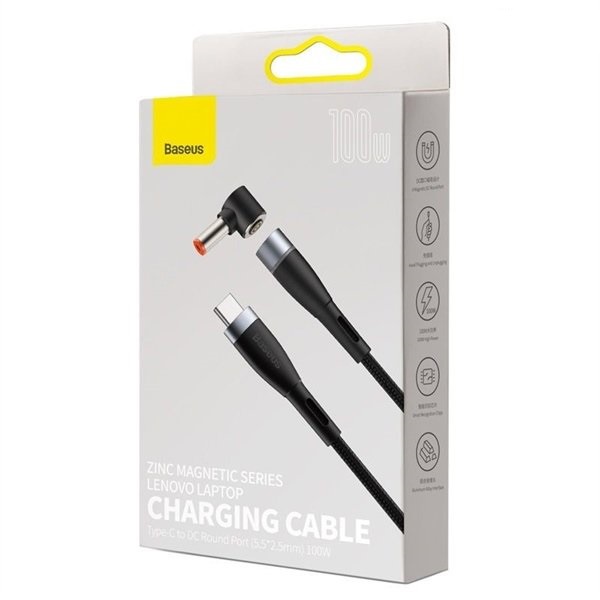 Cáp sạc nam châm Baseus 100W từ tính cho Laptop