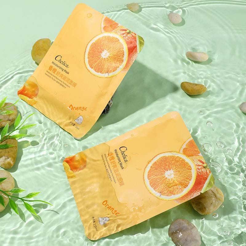 Mặt Nạ Trái Cây Chelica 5 Vị Dưỡng Trắng Da Cấp Ẩm Ngừa Mụn Mask Giấy Đắp Mặt