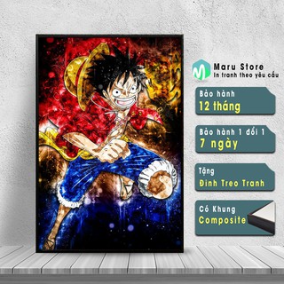 Tranh Luffy Treo Tường, Chuyên Trang Trí Phòng Net Thêm Hiện Đại
